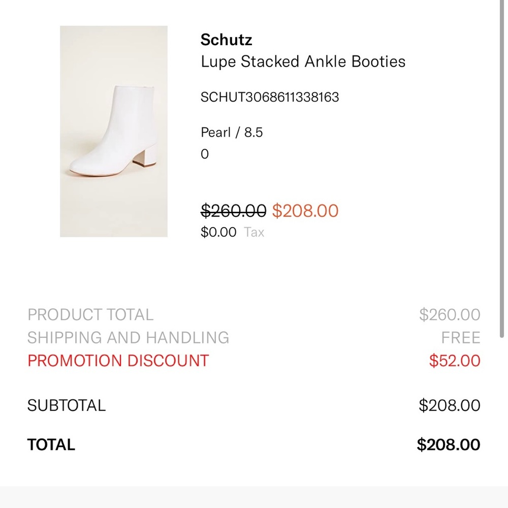 Schutz White Lupe Stacked Ankle Boots